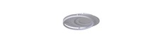 60W LED loftslampe, CCT - 50x42cm, hvid, inkl. fjernbetjening, dæmpbar, 4800lm