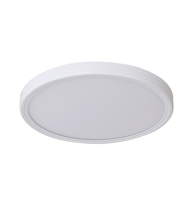 36W LED loftslampe med fjernbetjening - Ø39cm, CCT 3-i-1, hvid/sort kant, inkl. lyskilde