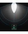 VT-1855 LED kertepære 4,5W E14 - Cree-chip, 3000K, 6 års garanti