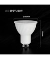 GU10 4,5W LED pære - Cree chip, hvid plast