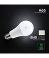 A65 VT-2015 LED 15W E27 - plastpære, Cree chip, 4000K, 200°, 6 års garanti