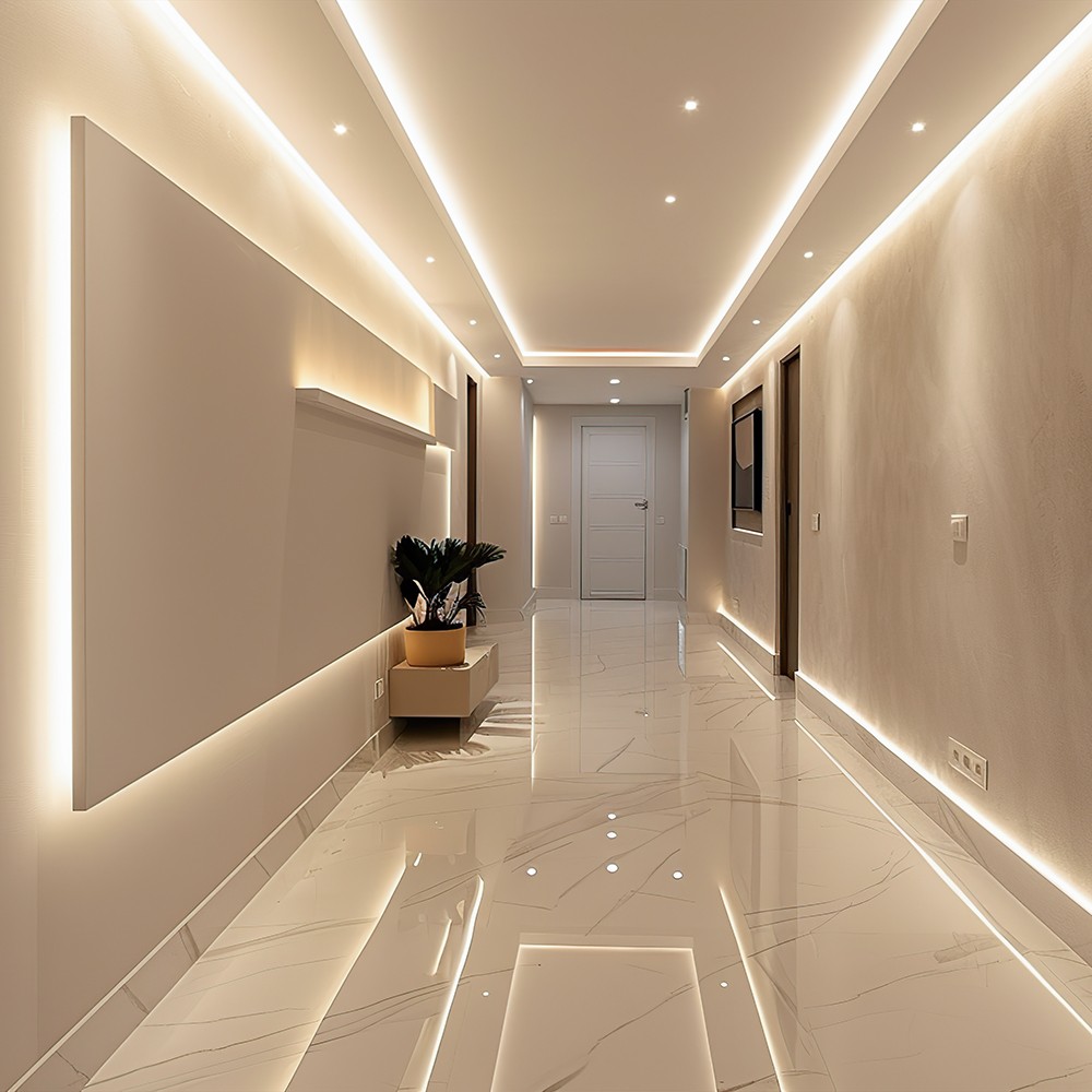 238 VT-2835 LED lysliste 18W/m 24V - Cree chip, 4000K, IP20, 10mm, dobbelt PCB, 10m/rulle, pris/m - Kulør : Neutral