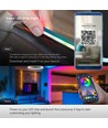5m RGBIC Neon Flex LED sæt - 5V USB, Bluetooth app, fjernbetjening