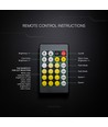 Infrarød controller - med fjernbetjening, til CCT Cree strips