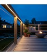 5 m. vandtæt HiCri slim COB strip - 230V, IP67, 296 LED, 10W/m, tape på bagsiden