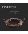 GU10 Bronze indbygningsspot - Rund, , IP20, Flot design