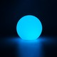 Ø10 cm RGB LED bold - Genopladelig, med fjernbetjening, IP66