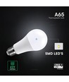 A65 VT-2017 LED 17W E27 - plastpære, Cree chip, 3000K, 200°, 6 års garanti