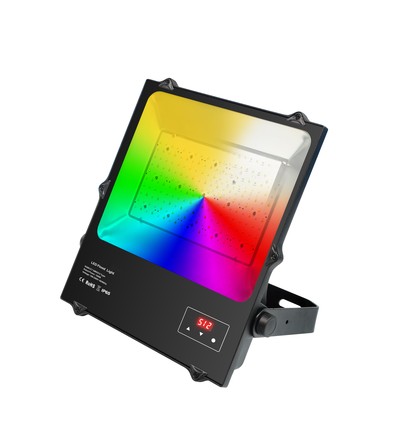 100W RGBW DMX projektør - IP65, arbejdslampe, DMX512
