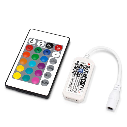 Smart Home RGB controller - Virker med Google Home, Alexa og smartphones, 12V (144W), 24V (288W)