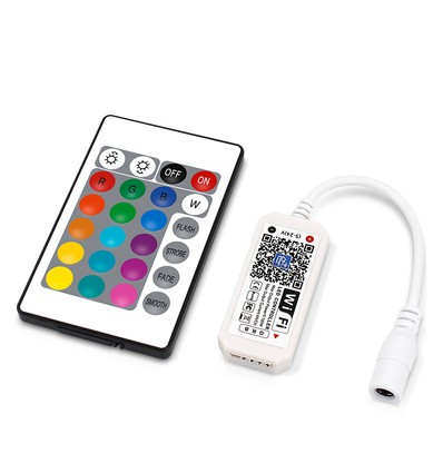 Smart Home RGB controller - Virker med Google Home, Alexa og smartphones, 12V (144W), 24V (288W)