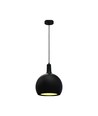 E27 Designer pendellampe, Ø28cm - Sort, metal og keramik, uden lyskilde, max 60W