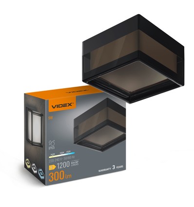 Bhd02 LED-armatur 9W - væg- og loftmonteret, 2400 3200 neutral hvid sort