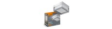 9W Firkantet LED væg/loftlampe - 3CCT, IP65, hvid, Bulkhead, IK07