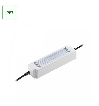 60W / 24V DC strømforsyning - 2.5A, IP67 vandtæt, indendørs/udendørs