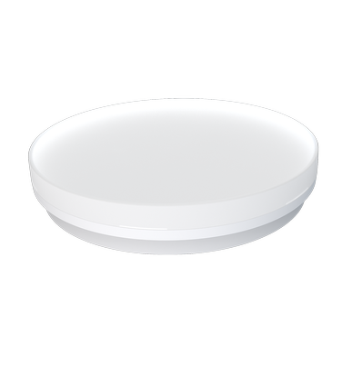 24/18/13W LED CCT loftslampe - Ø28cm, Højde: 5cm, hvid kant, inkl. lyskilde