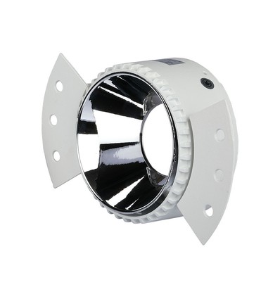 Vt-889 GU10 - rund lampe med hvid ramme og krom reflektor