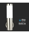 VT-833 væglampe E27 - i rustfrit stål, hus, IP44