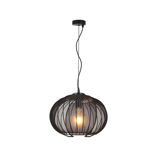 E27 Designer pendellampe - Mat sort, Ø40cm, uden lyskilde