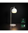 160x440 mm VT-89022 bordlampe 10W - LED, dekorativ, 3000K, børstet nikkel + hvid