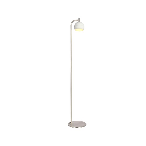 1410 mm VT-89024 gulvlampe 10W - LED, dekorativ, 250x, 3000K, børstet nikkel + hvid