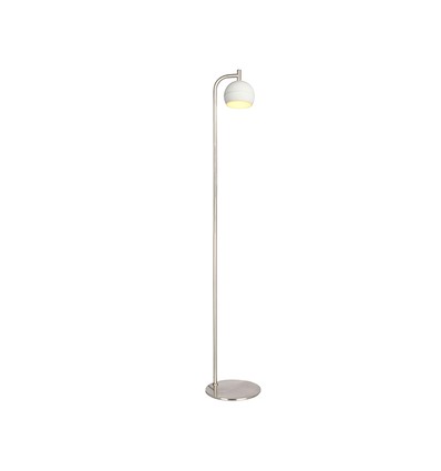 10W designer gulvlampe - 1200lm, 120lm/W, 3000K, børstet nikkel, højde 141cm