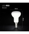 Vt-250 LED-pære 4,8W E14 - R50, Cree chip, 3000K, 6 års garanti
