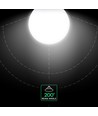 E27 22W LED globepære - Ø12 cm, 6 års garanti, G120, Cree chip