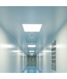 60x60 LED panel, 40W - Højde:18mm, 120 lm/W, slim, hvid kant