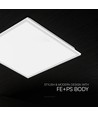 600x600 mm VT-61042 panel 40W - LED, bagbelyst, 4000K, 120 lm/W
