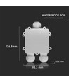 Vandtæt 3-vejs samleboks, hvid - IP68, 450V, 24A, UV-resistent, udendørs
