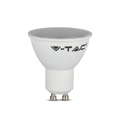 Vt-2095 spotlight 4.5W GU10 - mælkehvidt cover, 6500K, 3pcs/pack
