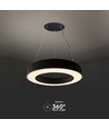 60cm 50W dæmpbar LED pendel - 122lm/W, 6100lm, sort ring, 4000K, TRIAC dæmpbar