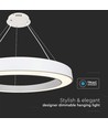 90W LED designer pendellampe, dæmpbar - 11000lm, 360°, 4000K, Triac fasedæmp, SMD LED