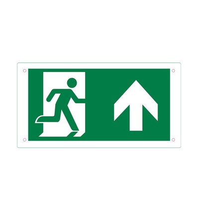 Skilt til udgangsboks - pil op