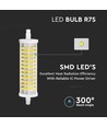 R7S 118mm / 16W LED pære - 2000lm, 360 grader, erstatter 126W halogen