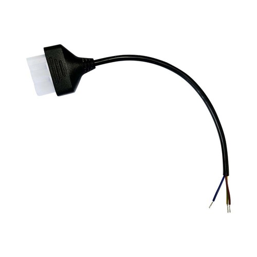 0,3m strømkabel - sort, 3x0,75mm²