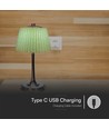Vt-7968 LED bordlampe 1,5W - touch dæmpbar, 3i1, krom+grøn