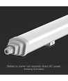 150 cm VT-12049 armatur 48W LED - vandtæt, GT-serie, Samsung chip, 4000K, 120 lm/W