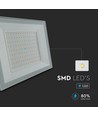 100W LED projektør, hvid - 95lm/W, IP65, 6500K, udendørs