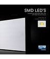 VT-61036 panel 36W - LED bagbelyst, CREE-chip, LIFUD-driver, 6500K, 120lm/W