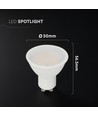 10W GU10 LED pære - 1000lm, Samsung LED chip, 110 grader, erstatter 70W