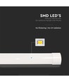 6x 120cm komplet LED armatur - 40W, 3 års producentgaranti, 230V