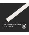 6x 40W komplet LED armatur - 120 cm, 3 års producentgaranti, 230V
