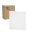 6x LED paneler 60x60 i ramme - 40W, til direkte montering