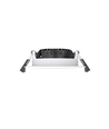 10x 7W lavprofil indbygningsspot RA96 - DimToWarm+CCT, Hul: Ø6,8 cm, Mål: Ø8,3 cm, hvid kant, dæmpbar