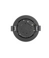 10x 7W lavprofil indbygningsspot RA96 - DimToWarm+CCT, Hul: Ø6,8 cm, Mål: Ø8,3 cm, sort kant, dæmpbar