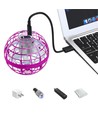 Hover Orb flyvende bold med RGB lys - Ø9,5 cm, lilla, perfekt til børn og barnlige sjæle
