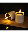 6-pak LED solcelle stearinlys - Ø5cm, 8cm høj, IP44 udendørs