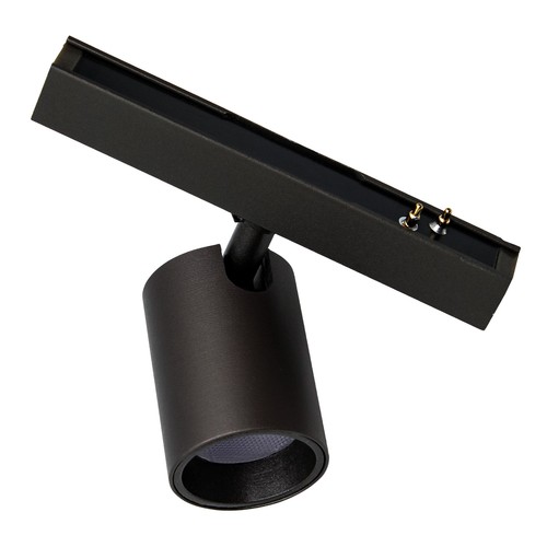 Magnetisk Mini LED skinnespot - Antracit, 1W, Passer til PicoTrack 2 skinner, RA92, 12V